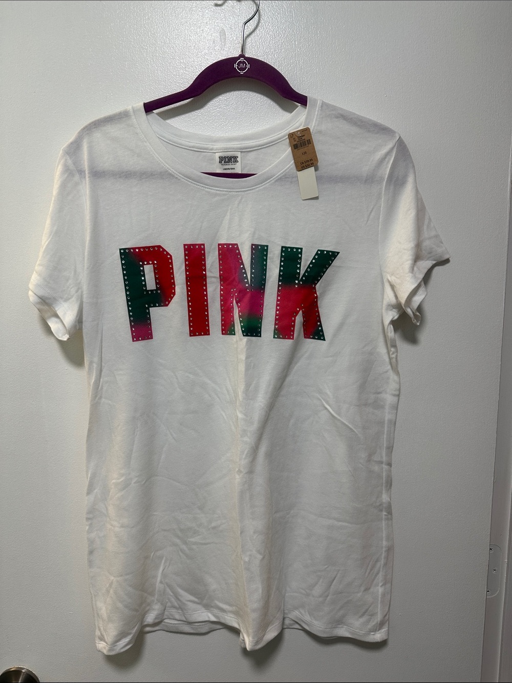 PINK short sleeve shirt size L